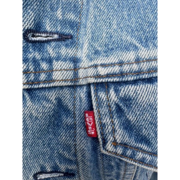 Levis Denim Jean Jacket 1980s Acid Wash 36R Small - Picture 2 of 9